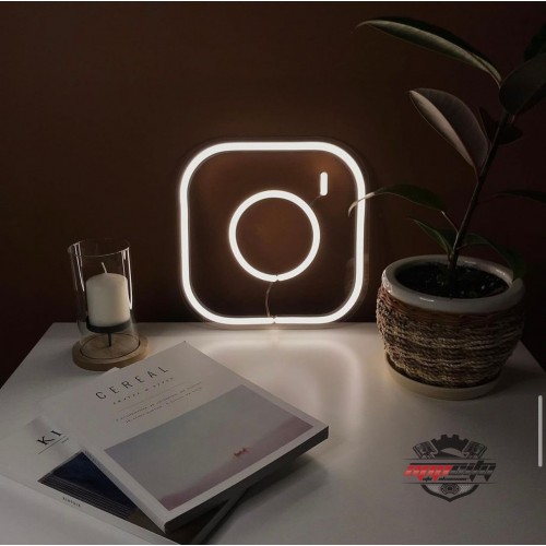 İnstagram Dekoratif Neon Led Tablo, Neon Duvar Tabela